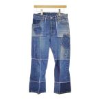 TAKAHIRO MIYASHITA TheSoloist 再構築 パッチワーク リーバイスリメイクデニムパンツ タカヒロミヤシタザソロイスト 5-0113G F98831