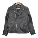 BEAUTY&YOUTH UNITED ARROWS 1225-199-0027 羊革 ラムレザーダブルライダースジャケット ブラック ビューティ％ユース 5-0128T F98915