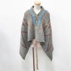 FACCIESneitib рисунок накидка пончо шаль хаки fa сыр 5-1030T F99062