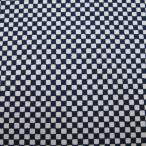 和柄生地 シンプル市松 濃紺  1m単位