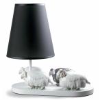 リヤドロ Lladro Porcelain Retired 01023036 Flock of sheep - Lamp Brand New in Box