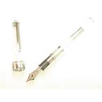 ショッピング万年筆 セーラー万年筆　プロフェッショナルギアスリム銀万年筆　透明　中字　＋　コンバーター透明感