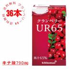 【キッコーマン公式通販】【 送料無料 36本セット】クランベリージュース キッコーマン からだ想い　クランベリーUR クランベリーUR65 125ml×18本×2箱