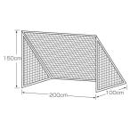  бесплатная доставка футбол Mini сетка для ворот ширина 200cmx высота 150cmx глубина 100cm KANEYAkaneya Mini сетка для ворот 215WT 2 листов 1 комплект K-1342 юридическое лицо ограничение 