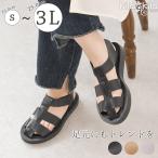 グルカサンダル レディース ローヒール ぺたんこ かかとあり かかと付き 大きいサイズ 歩きやすい 痛くない 柔らかい 軽量 軽い 疲れにくい きれいめ 50代 夏