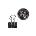  двойной зажим черный маленький размер 40 шт 