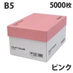 カラーコピー用紙 ピンク B5 5000枚 用紙 OA用紙 印刷用紙 無地 『送料無料（一部地域除く）』