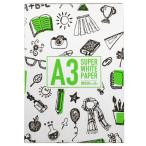 �X�[�p�[�z���C�g�y�[�p�[ A3 500�� �L���b�g