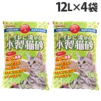 ショッピング猫砂 トイレに流せる木製猫砂 大容量タイプ 12L 4袋 TN-MN12『送料無料（一部地域除く）』