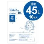  прозрачный 45 литров мусорный пакет толстый модель 10 листов 