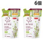 アラウ 柔軟剤 詰め替え やわらか消臭仕上げ剤 650ml 6個 サラヤ『送料無料（一部地域除く）』