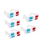 N-A 3D очки, фильм оборудование орнамент для 10 комплект. бумага. красный . синий. стерео очки 