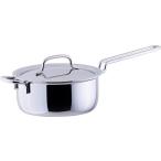 宮崎製作所 ジオ ペイント仕上げ 片手鍋 20cm 日本製 IH対応 オール熱源対応 15年 GEO-20N シルバー