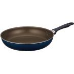 サーモス デュラブルシリーズ フライパン 28cm ネイビー ガス火専用 焦げつきにくい 耐久性コーティング PFOA PFOS不使用 片手で軽