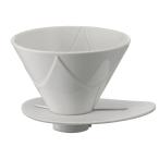 HARIO(ハリオ) V60 1回抽出ドリッパーMUGEN コーヒードリッパー 1~2杯用 ホワイト 磁器 日本製 VDMU-02-CW