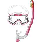 e- кий e-(AQA) морской спорт маска &amp; воздуховод "snorkel" комплект Junior красный la soft &amp;bikisi- dry специальный силикон 2 позиций комплект 