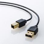 サンワサプライ 極細USBケーブル（USB2.0 A-Bタイプ・ブラック・1m） KU20-SL10BKK