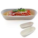 ショッピングパスタ アストロ 日本製 電子レンジで調理 パスタボウル＆ザル ベージュ レンジでパスタ お皿になる 調理器 パスタ 簡単 時短 調理用品 スチームパス