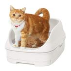 スマイリーBOX 猫用トイレ本体 ニャンとも清潔トイレセット [約1か月分チップ・シート付] オープンタイプ クー