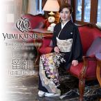 桂由美 ブランド レンタル商品 黒留袖 フルセット 紫 御所車