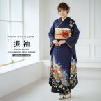 レンタル商品 振袖 フルセット 貸衣装 青 ブルー blue No.013 振袖 適応身長：155〜170cm