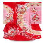  женщина . девочка производство надеты в аренду товар .. три . кимоно шляпа слюнявчик комплект . костюм японская одежда праздник . надеты первый надеты производство надеты золотая краска .. Sakura цветок машина красный розовый 