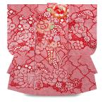  женщина . девочка производство надеты в аренду товар .. три . кимоно шляпа слюнявчик комплект . костюм японская одежда праздник . надеты первый надеты производство надеты основной диафрагмирования окраска рука вышивка роскошный рисунок золотой ... глициния . красный 