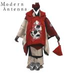 Modern Antenna 七五三 レンタル 女の子 3歳 着物 被布 753着物 フルセット 着物レンタル 貸衣装 七五三 三歳 子供着物 赤 古典 No.303