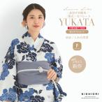 【レンタル】初心者さんでも安心◎簡単二部式浴衣 浴衣 レンタル 綿 着物レンタル 貸衣装 フルセット セパレート 花火大会 往復送料無料 白 青 No.190