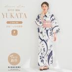 2025年 夏 新作 綿麻 レディース浴衣 帯 2点セット しわ兵児帯 【 浴衣 / 帯 】 帯コーディネート済 兵児帯 上品 きれいめ 大人の浴衣 セット 白 紺