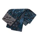 新品シルクオーガンジーレース半幅帯黒青系