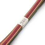 新品江戸組紐五嶋紐帯締め縞オレンジ・黄緑