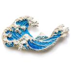  obidome .. три 10 шесть . Kanagawa .. обратная сторона цунами гора Фудзи синий море ручная работа аксессуары для кимоно pyu-ta-SUU