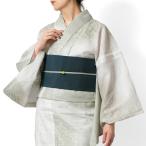 浴衣美術サロン綿絽煌めき白ライトグ...