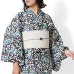 ショッピング兵児帯 浴衣 紅型風 小鳥 笹藪 青 緑 古典柄 レディース 仕立上がり 単品 兵児帯 浴衣セット