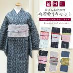 洗える着物 4点セット コーディネートセット 袷着物 名古屋帯 帯揚げ 帯締め レディース 小紋 仕立て上がり 福袋 着付け練習
