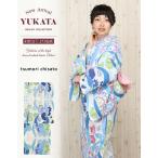 浴衣 レディース ブランド 白 水色 青 紫 黄 緑 水波 花 ツモリチサト 女性 SALE