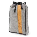  тканевая сумка серый ata Brown мужской джентльмен мужчина хлопок сделано в Японии кимоно японский костюм . лет пакет мешочек бардачок мульти- сумка 