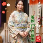 2026新春福袋 着物デビューがうまくいく16点セット 洗える着物 名古屋帯 帯揚げ 帯締め 長襦袢 着付け小物セット