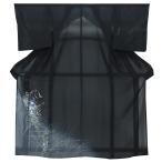 夏物新品お仕立上り絽付下げ黒・グレー