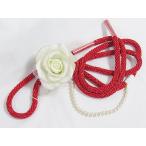 [ новый товар * новый старый * outlet ] натуральный шелк местного производства obi shime цветок желтый жемчуг имеется * красный ламе ввод *tk175