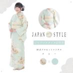 ショッピングレンタル 【レンタル】JAPANSTYLE 訪問着レンタル18点フルセット ≪フリーサイズ≫ ブルー ジャパンスタイル 貸衣装 女性 きもの 結婚式 七五三 お宮参り ママ 爆買