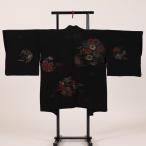  перо тканый чёрный цветочный принт /125