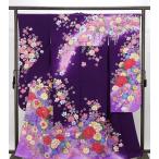 振袖 正絹 四季花模様 身丈163cm 裄丈66cm 振袖 中古 着物 成人式 結婚式 e4049