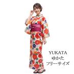  юката женский одиночный товар хлопок юката слива Sakura pre ta юката ... хлопок женщина взрослый свободный размер x0482
