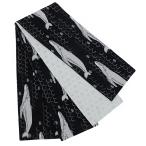 ショッピング浴衣 帯 半幅帯 浴衣帯 ゆかた帯 桐生織 ポリエステル 黒地 くじら 鯨 船 波 海 動物 アニマル リバーシブル ユニーク 個性的 お洒落 新 No.10-5572