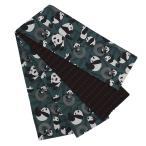 ショッピング浴衣 帯 半幅帯 浴衣帯 ゆかた帯 桐生織 ポリエステル 緑 カーキ 青緑 パンダ 笹 動物 アニマル リバーシブル ユニーク 個性的 お洒落 No.10-5577