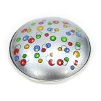 2WAY obidome подвеска с цепью . пепел бледно-голубой голубой серый полька-дот точка эллипс бобы type круг casual .. "надеты" obi shime три минут шнур 4 минут No.8-0066