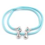 ハンカチクリップ ナプキンクリップ 豆彩 うさぎ 水色 青 アニマル エプロン 紐 着物 和装 桐箱 おしゃれ かわいい 便利 帽子留 No.8-3060