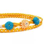 帯締め振袖用飾り紐成人式黄色水色白...